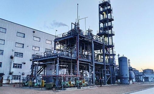 二甲醚制乙醇中试装置