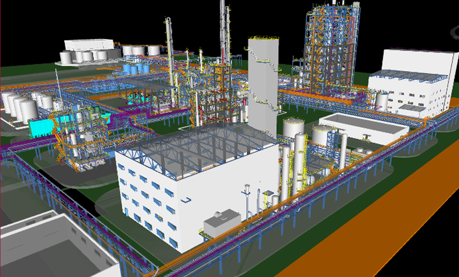 阳煤齐鲁一化合成气项目90%模型审查顺利完成