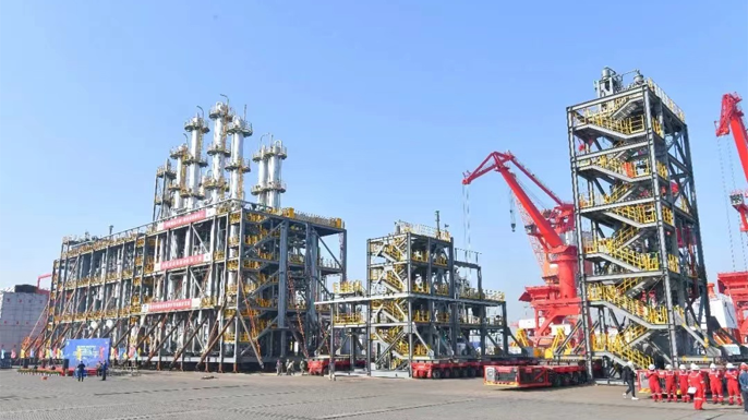 Wison Engineering Holds a shipping ceremony for the Overall Module Project in Middle East